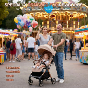 ドイツ製軽量4輪アルミ合金自動折りたたみベビーカー |   0歳から3歳までのコンパクトなトラベルベビーカー - Product Image 4