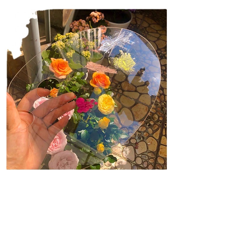 Пластиковая палитра художественные принадлежности для рисования Палитра для рисования овальная антипригарная Легкая очистка Палитра для рисования акриловым маслом