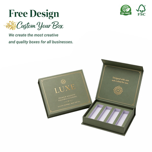 Caja Magnética Negra y Dorada para Perfume, Botella de Perfume de 50 ml, Proveedor de Empaquetado con Logotipo Personalizado, Etiqueta Privada, Venta al Por Mayor - Product Image 1
