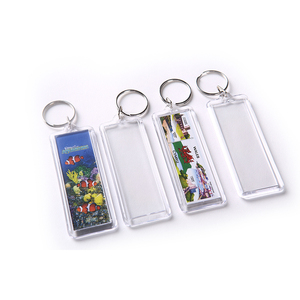 8.3*3.3 Plastic Transparent Oem Key Rings <strong>Custom</strong> Design Personalized Clear Key Chain Photo Insert Keyring Acrylic <strong>Keychain</strong> Blank - Product Image 6