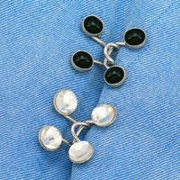 DWDP YN Accessoires vestimentaires : Ajusteur de bouton sans couture pour pantalons, jeans, jupes, manches – Ensemble de boutons-pression métalliques à quatre pans pour la taille