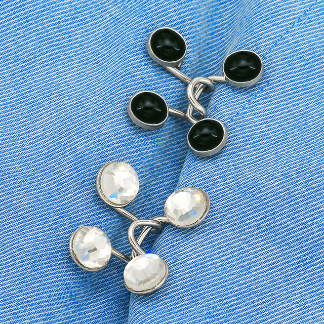 DWDP YN Clothing Accessories Tighter Button Adjuster Pants Jeans Skirts Sleeves No-Sew Button Pins Waist Buckle Set Metal Four
