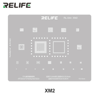 RELIFE RL-044 MI Series CPU Jeu de pochoirs en acier intégrés/15 pièces pour réparation de téléphones portables