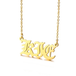 Collier personnalisé pour femme en acier inoxydable avec plaque nominative – Fabrication usine avec 14 ans d'expérience - Product Image 3