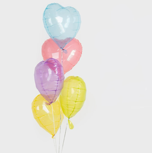 Globos de Corazón Transparentes de Color Caramelo de 18 Pulgadas de Cymylar, Rojo, Azul, Morado, Verde, Amarillo, para Fiestas de Cumpleaños, Fiestas de Confesión - Product Image 5
