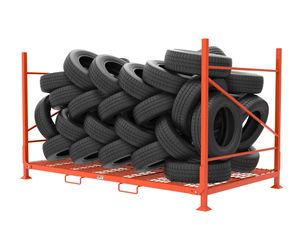 نظام تخزين إطارات عالي الجودة وثقيل التحمل لعام 2024، رف تكديس الإطارات للمستودعات - Product Image 1