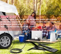 Pistolet à décharge 16A EV V2L 3.5kw Type 2 Câble de charge pour véhicule à énergie nouvelle Prise étendue pour camping en plein air V2L