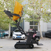 Mini-dumper chenillé multifonctionnel avec livraison gratuite, mini-dumper 500 kg 800 kg, mini-transporteur, camion benne pour la construction