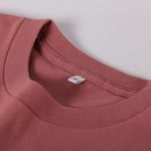 Haute qualité 100% coton lourd 230gsm broderie Logo imprimé T-shirt uni pour femmes hommes décontracté T-Shirt blanc pour la vente en gros - Product Image 2