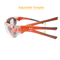 SG1058 lunettes de travail anti-buée résistantes aux chocs jambes réglables lunettes de sécurité sangle de temple interchangeable lunettes de protection