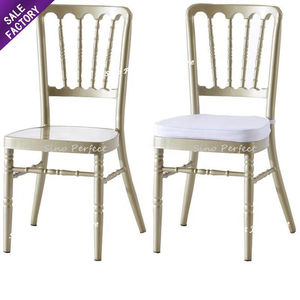 Wholesale Price Stackable Wedding Event Furniture Gold Customize <b>Metal</b> Steel Banquet Chiavari <b>Chairs</b> for Party - Product Image 2