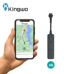 Kingwo-rastreador de vehículos MINI, rastreador GPS de motocicleta con detección ACC y alarma de coche
