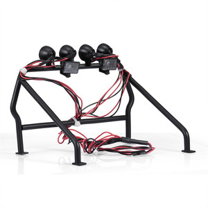 Cubo de jaula antivuelco de Metal con 6 luces LED para 1/10 Rc4wd <span class=keywords><strong>Tamiya</strong></span> Axial TF1/2 camión coche <span class=keywords><strong>RC</strong></span> <span class=keywords><strong>accesorios</strong></span> de coche - Product Image 6