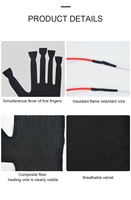 Coussinets chauffants pour gants, élément de chauffage électrique à infrarouge lointain, tampons chauffants