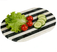 Planche à découper en marbre naturel écologique, résistante à la chaleur, rectangulaire, accessoire de cuisine pour blocs de découpe
