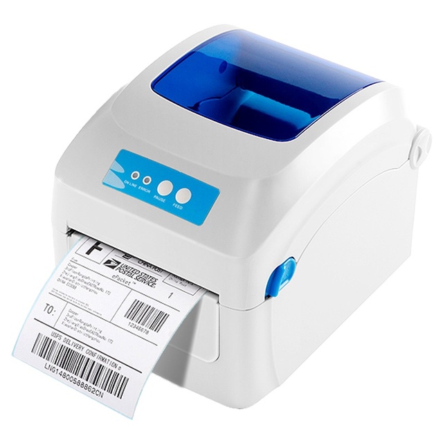 203dpi Portable Printer 104mm Barcode Label Printer Thermal Sticker Printer for Business