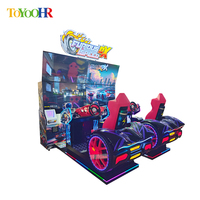 Simulateurs de course de voitures dynamiques à écran 55 pouces, à monnayeur, pour salles d'arcade, vente en gros