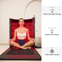 Dôme de sauna infrarouge PEMF de qualité commerciale Fitkang, nouveau design, 5-en-1, thérapie par lumière rouge 660nm+850nm, lit de luminothérapie pour salon de beauté et clinique