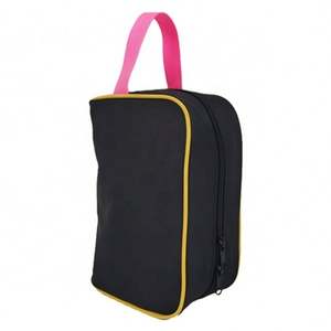 Trousse de maquillage en polyester souple de haute qualité avec poignée Sac cosmétique portable professionnel avec logo personnalisé d'usine - Product Image 1