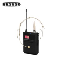Microphone serre-tête sans fil professionnel UHF PLL 8 canaux OEM/ODM avec suppression du bruit et design léger pour
