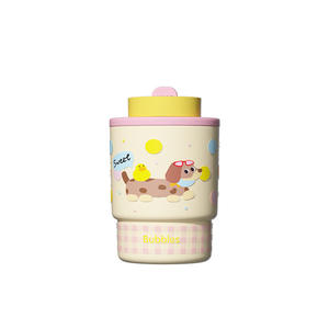 2025 New Modern 316 Stainless Steel Double Drink Vacuum Thermos Cup Convenient Straw Handy Dachshund <b>Dog</b> Coffee Cup High Color - Product Image 1