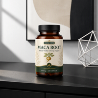 Capsules de complément alimentaire à base de plantes, marque privée OEM, racine de maca noire pour la puissance masculine des adultes et l'augmentation des fesses et des hanches chez la femme