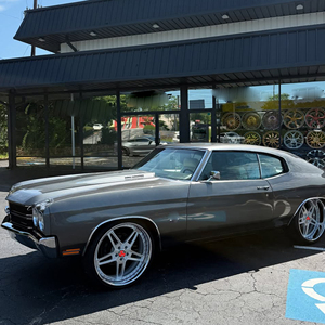 Jantes forgées SJ 2 pièces à déport profond, finition chromée usinée, 20, 22, 24 pouces, 5x127, pour véhicules Old School <span class=keywords><strong>Lowrider</strong></span> et Cadillac Brougham classiques - Product Image 4