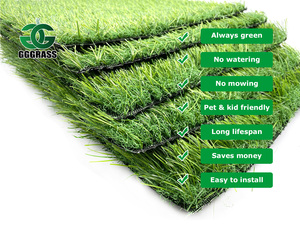 Thảm cỏ nhân tạo xanh hoàn toàn, chất lượng cao cấp, sản xuất tại nhà máy, bán trực tiếp, trang trí sân vườn bằng nhựa - Product Image 2