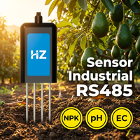Sensor de Suelo 8 en 1 RS485, Medidor de Humedad, Temperatura, NPK, PH, EC para Agricultura Inteligente en México, Equipo de Prueba de Suelo