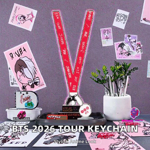 Correa impresa para el cuello del grupo KPOP <span class=keywords><strong>Idol</strong></span>, correa para el cuello con firma de miembros del concierto ARIRANG, llavero, correa para teléfono, colección para fans - Product Image 2
