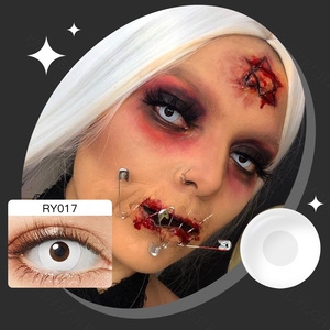 무료 배송 Pseyeche 콘택트 렌즈 화이트 할로윈 콘택트 렌즈 sharingan 코스프레 아이 렌즈 렌즈 드 콘택트 - Product Image 3