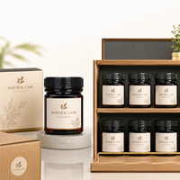 Envase de plástico cuadrado de boca ancha para alimentos, tarro para salsa, miel, mermelada, contenedor recargable para dulces, botella de almacenamiento.