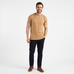 T-shirt Homme Manches Courtes Haute Qualité Slim Fit Musculation Été Col Rond Respirant - Product Image 1