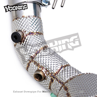 Downpipe Knalpot Stainless Steel AUTO dengan Katalis 200/300cell untuk Mercedes-Benz S63 E AMG W223 V8 4.0T 2020-2025