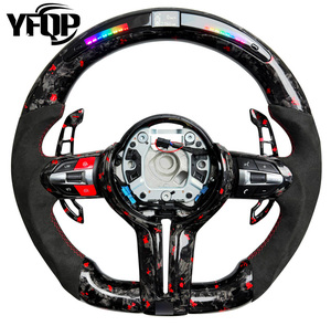 Volante Deportivo de Fibra de Carbono Premium para <span class=keywords><strong>BMW</strong></span> Serie 5 y 6, Alta Configuración, 1 Pieza de Cuero <span class=keywords><strong>X3</strong></span>, con Amortiguador de Impacto y Caja - Product Image 2