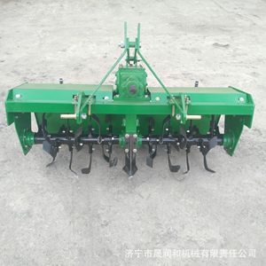 Farm <b>Cultivator</b> Rotary Tiller Green With Gearbox High Productivity For Agricultural Land Preparation - Product Image 4