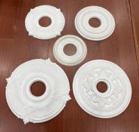Médaillon de plafond rond en polyuréthane, style français, imperméable, écologique, peint, de haute qualité, décoratif et orné, BQ-87433