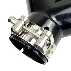 Embouts de silencieux d'échappement universels, en acier inoxydable, noir, 1 paire, double Fiber de carbone, Performance <span class=keywords><strong>M</strong></span>, pour BMW - Product Image 4
