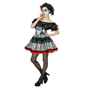 Disfraz de Esqueleto para Mujer, Disfraz de Halloween para Niñas, Día de los Muertos, Senorita - Product Image 5