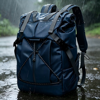 Sac à dos pour ordinateur portable antivol, imperméable, en Oxford, unisexe, durable, noir et rouge, pour les voyages, le bureau, le travail, les étudiants