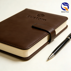 Muestra Gratuita, Precio de Fábrica, Agenda de Cuero Personalizada con Logotipo Grabado y Cosido para Estudiantes - Product Image 3