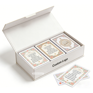 Lehrreiches Arabisch-Englisch Translations-Lernwerkzeug für Kinder, Nicht Reißbare Laminierte Islamische Dua-Karten - Product Image 2