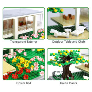 Wange 5233 Casa Farnsworth, Illinois, EE. UU., Atracción Turística, 661 Piezas, Bloques de Construcción para Niños, Juguete de Plástico - Product Image 3