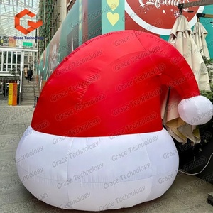 Meilleures ventes : Décoration de Noël gonflable géante Père Noël et bonhomme de neige en chaussettes, cadeau de Noël - Product Image 6