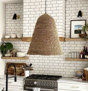 ไฟแขวนเพดานเส้นใยต้นปาล์มสานธรรมชาติแบบโมเดิร์น - Product Image 1