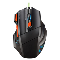Souris de jeu filaire 7D à LED rétroéclairée, 3200 DPI, en stock, pour ordinateur portable et de bureau – Vente chaude usine
