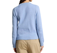 Pull-over Femme en Tricot Épais Hiver-Printemps, Qualité Supérieure, Personnalisé OEM, 100% Coton Doux, Motif Drapeau Américain Intarsia, Vente en Gros