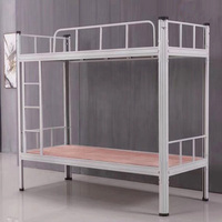 Lit superposé double XL en métal robuste, portable, durable, réglable, en acier laminé à froid + matelas + sommier, directement de l'usine