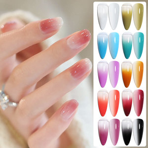 ยาทาเล็บสีสด 10 สี ติดทนนาน ไม่ต้องล้างออก สีไล่ระดับ พร้อมกาวสำหรับตกแต่งเล็บ DIY ขนาด 6 มล. ขายส่ง - Product Image 5