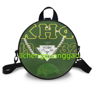 Sac rond en PU pour femme de la sororité ZPB Zeta Phi Beta, sac de shopping réutilisable en tissu de haute qualité, sac de week-end